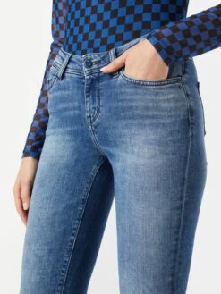 Mustang Jeans Skinny Jeans Jasmin Dames Blauw -Kleding Verkoop b678f05899a644c7021f347307bb985c