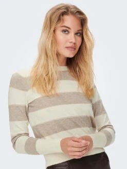 ONLY Fijngebreide Truien Trui Ibi Dames Wit -Kleding Verkoop bbd634dc520ebe5eb0fcc305d3ec3f61