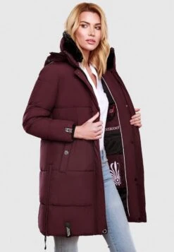 Marikoo Wintermantels Wintermantel Dames Kersrood -Kleding Verkoop bd7224919a5c03d7e7bc030104dedea7