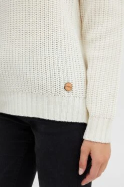 OXMO Basic Truien Trui Dames Wit -Kleding Verkoop c2c5c572219addeb1ea9181a502585c3