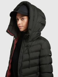 Khujo Korte Mantels Wintermantel Tuhani Dames Zwart -Kleding Verkoop c4b0435729831cc88caac71bd00b03bf