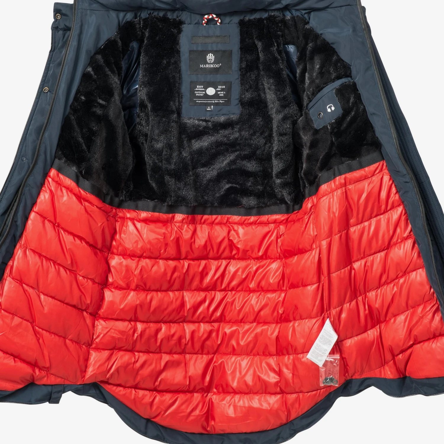 Marikoo Wintermantels Wintermantel Moonshine Dames Blauw 6 Marikoo Wintermantels Wintermantel Moonshine Dames Blauw - Image 4