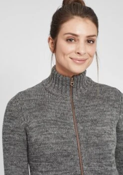 OXMO Vesten Gebreid Vest Dames Grijs -Kleding Verkoop d2be970ce08d546861a93c0ee76b55d2