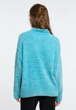 IZIA Fijngebreide Truien Trui Gaya Dames Blauw -Kleding Verkoop d4127170c7e014b6595c7a378bcc522d