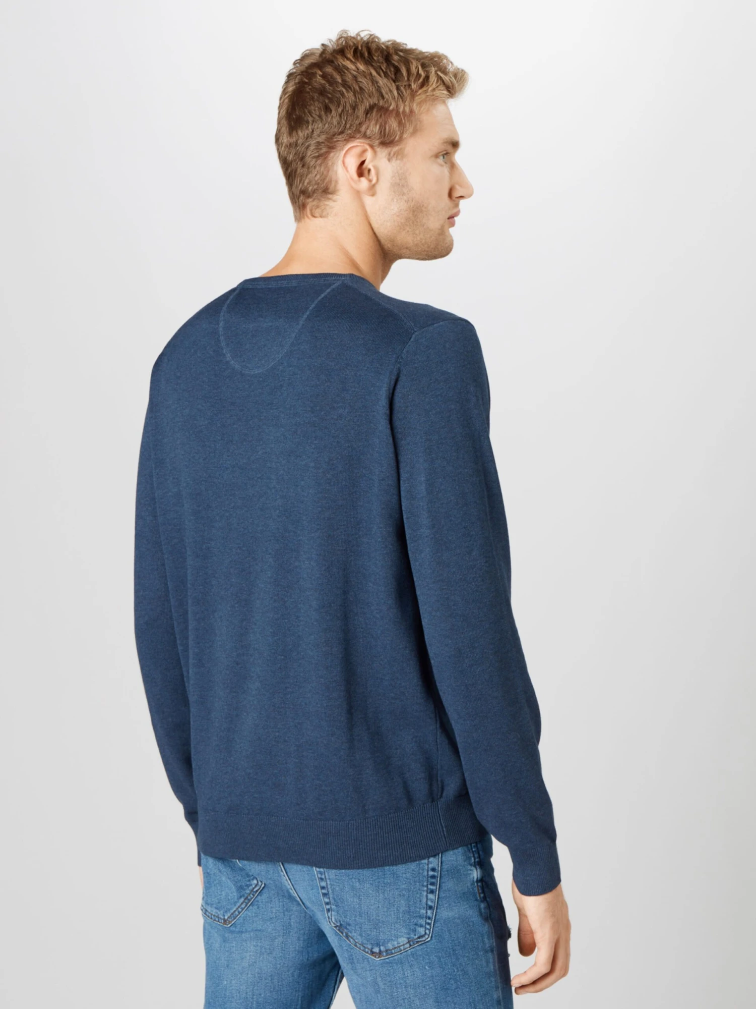 FYNCH-HATTON V-hals Truien Trui Heren Blauw Gemêleerd 5 FYNCH-HATTON V-hals Truien Trui Heren Blauw Gemêleerd - Image 3