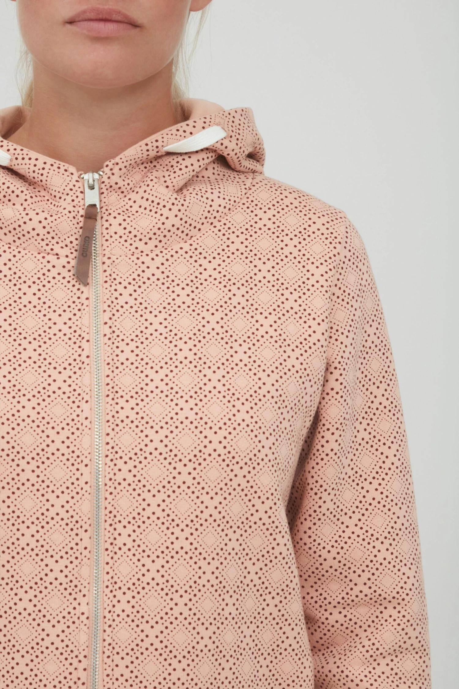 OXMO Sweatvesten Sweatvest VENDELA Dames Rosa 7 OXMO Sweatvesten Sweatvest VENDELA Dames Rosa - Image 5