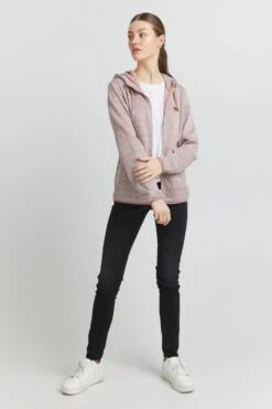 OXMO Outdoor Jassen Fleece Jas Pebbles Dames Roze -Kleding Verkoop de493b0ba04edb1d6b777ab7a1780a70