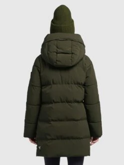 Khujo Korte Mantels Wintermantel Wente Dames Kaki -Kleding Verkoop debf607d7efff65ff72f740c28a1efdd