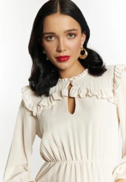 Faina Maxi Jurken Jurk Dames Wolwit -Kleding Verkoop e1c93c5050f02b9af36776e5231c7c74