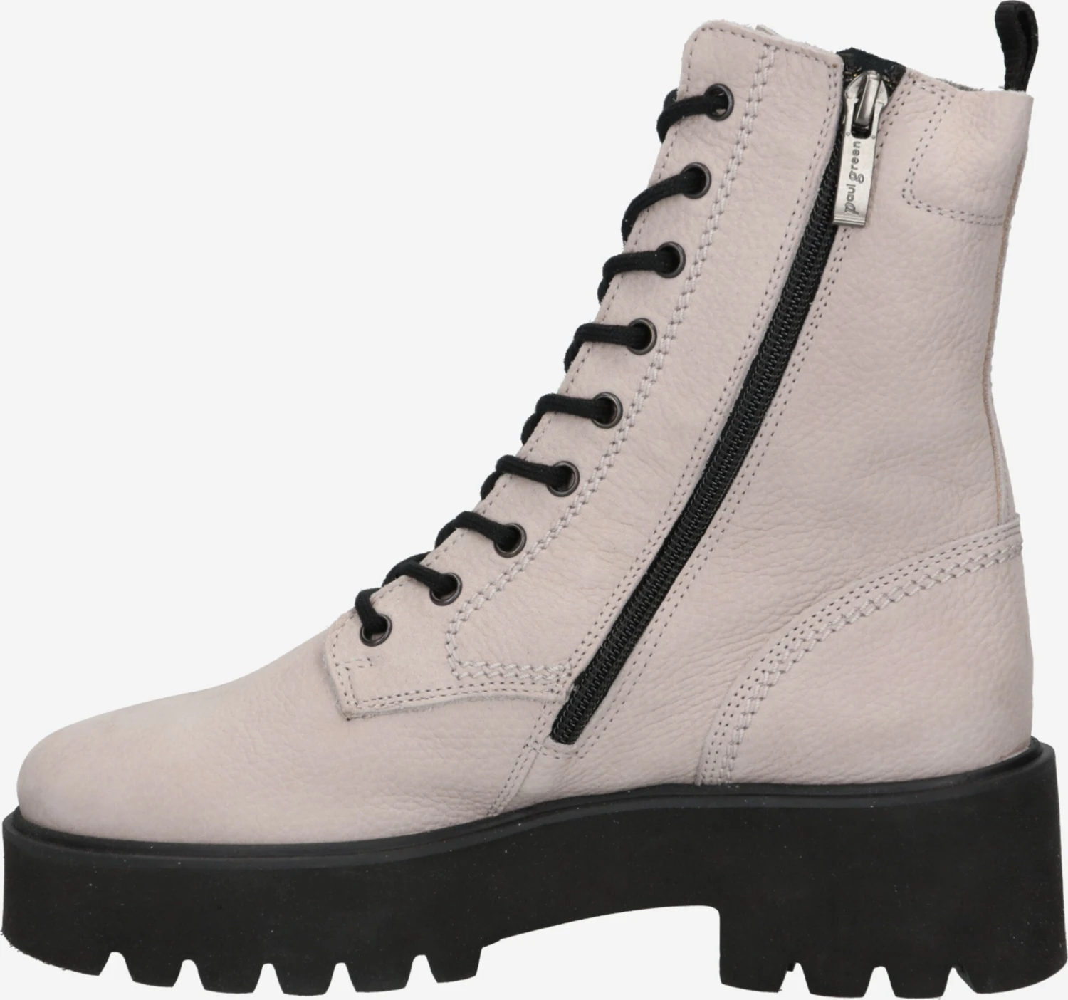 Paul Green Enkellaarsjes Veterlaarsjes Dames Nude 4 Paul Green Enkellaarsjes Veterlaarsjes Dames Nude - Image 2