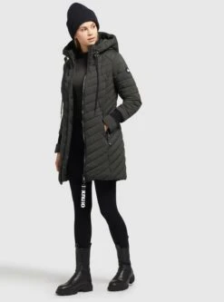 Khujo Wintermantels Wintermantel Nita Dames Kaki -Kleding Verkoop eb6a3d17a95c829327f54bda05574c6b