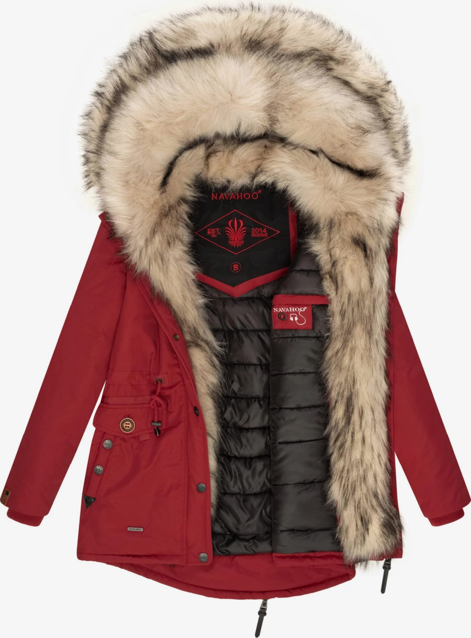 Navahoo Parkas Winterparka Sweety Dames Rood 5 Navahoo Parkas Winterparka Sweety Dames Rood - Image 3