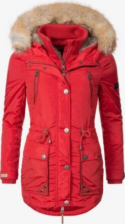 Marikoo Parkas Winterparka Grinsekatze Dames Rood -Kleding Verkoop f60303679228a48ae25b08bed327dde4