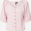 Vero Moda Blouses Met Korte Mouw Blouse VMASTIMILO Dames Rosa -Kleding Verkoop f6ffb4ad9fa713d4100f29ae4666fad4