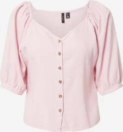 Vero Moda Blouses Met Korte Mouw Blouse VMASTIMILO Dames Rosa