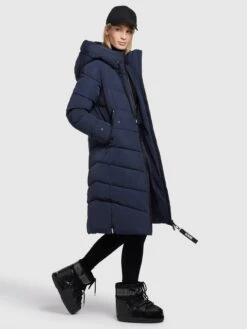 Khujo Tussenmantels Tussenmantel Klayd Dames Donkerblauw -Kleding Verkoop f8afbe97679593891da7bc3b593394bd