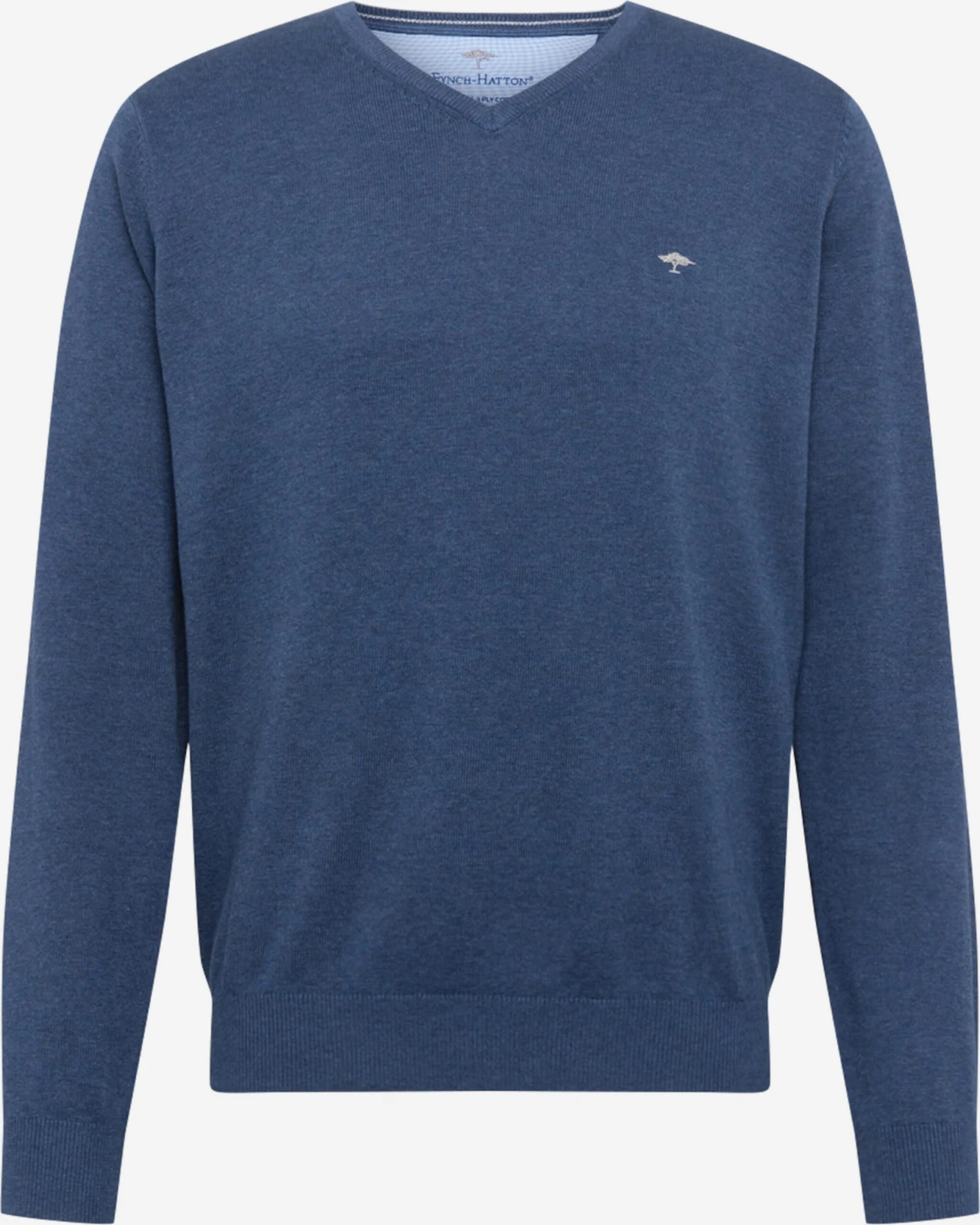 FYNCH-HATTON V-hals Truien Trui Heren Blauw Gemêleerd 3 FYNCH-HATTON V-hals Truien Trui Heren Blauw Gemêleerd