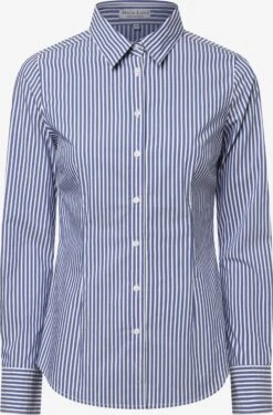 Marie Lund Overhemden Blouse Dames Indigo